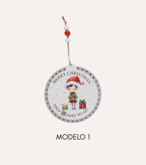 Colgante de Elfo Navideño Cuenta Atrás para Navidad