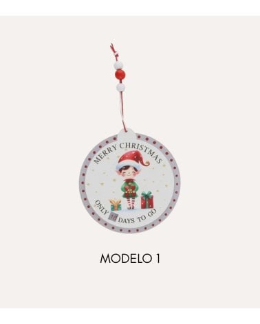 Colgante de Elfo Navideño Cuenta Atrás para Navidad