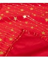 Mantel Navideño Líneas de Estrellas de Terciopelo