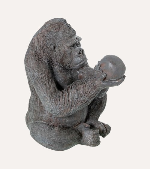 Figura Decorativa Gorila Hamlet de Resina