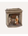 Figura de Panadera en Horno para Belén Navideño