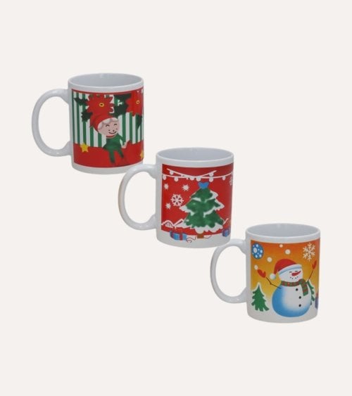 Taza Mug con Tematica Navideña de Cerámica
