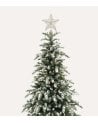 Estrella con Cuerda Metalizada para Punta de Árbol Navideño