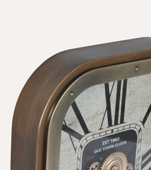 Reloj de Pared con Mecanismo Vintage de Hierro