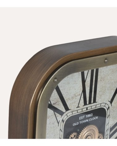 Reloj de Pared con Mecanismo Vintage de Hierro