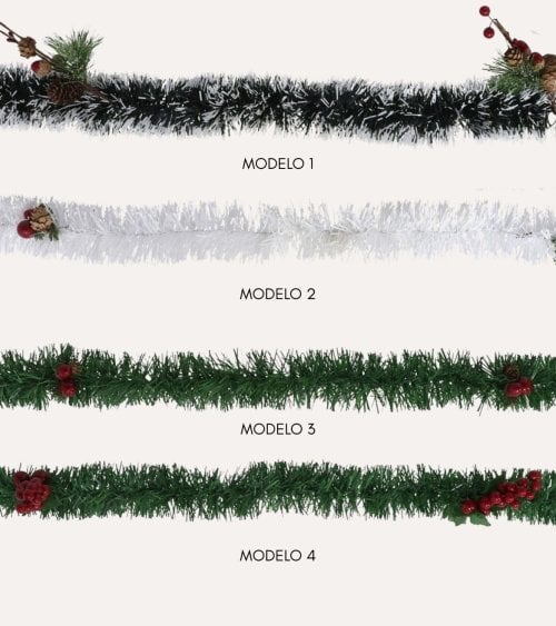 Boa Espumillon con Frutos de Navidad para Árbol