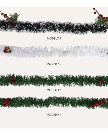 Boa Espumillon con Frutos de Navidad para Árbol