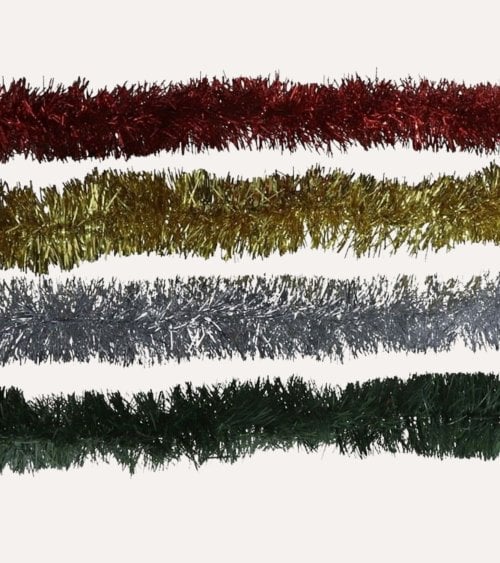 Boa Espumillón con Brillo para Árbol Navideño