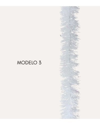 Boa Espumillon Nevado para Árbol Navideño