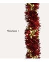 Boa Espumillón Bicolor para Árbol Navideño