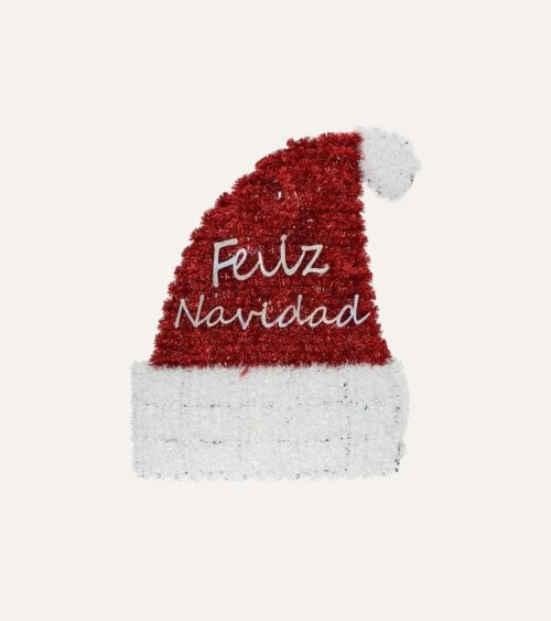 Gorro Navideño con Mensaje para Decoración de Pared