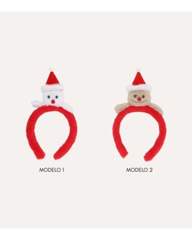 Diadema Navideña de Osito con Gorro