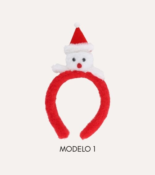 Diadema Navideña de Osito con Gorro