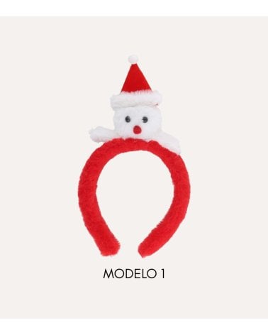 Diadema Navideña de Osito con Gorro