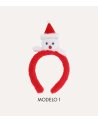 Diadema Navideña de Osito con Gorro
