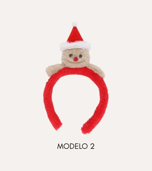 Diadema Navideña de Osito con Gorro