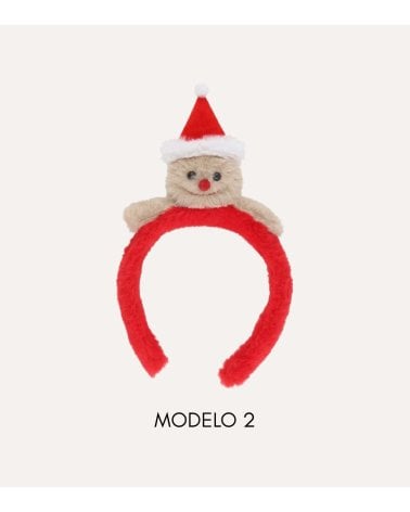 Diadema Navideña de Osito con Gorro