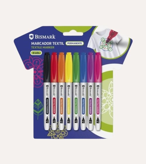 Set de 8 Rotuladores para Textil Permanentes