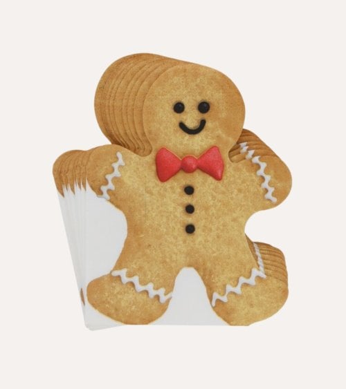 Set de 12 Servilletas Galleta de Jengibre