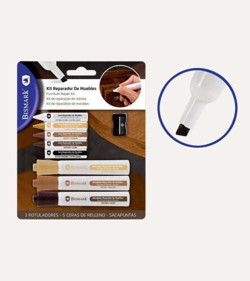 Set de Raparador de Muebles de Ceras y Rotuladores