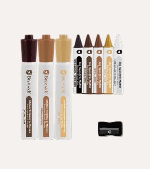 Set de Raparador de Muebles de Ceras y Rotuladores