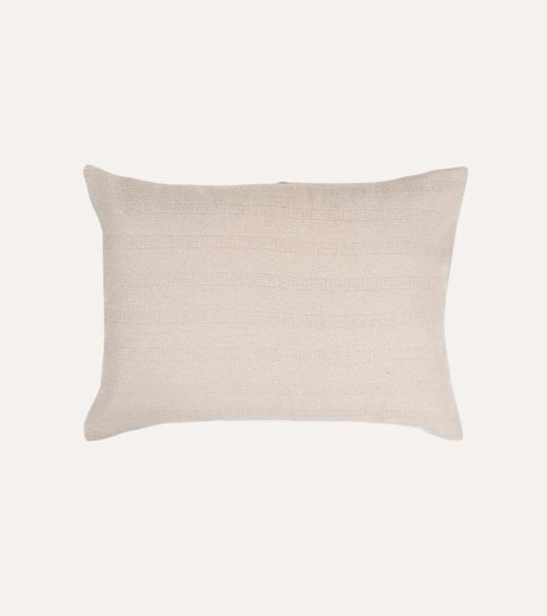 Cojín Rectangular Tejido Fino de Algodón y Poliéster