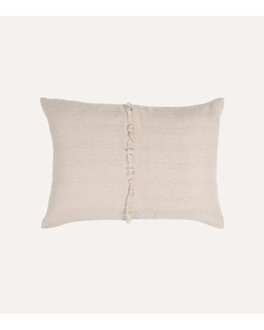 Cojín Rectangular Tejido Fino de Algodón y Poliéster