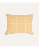 Cojín Rectangular a Cuadros de Algodón y Poliéster
