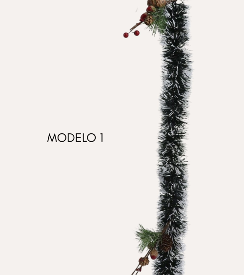 Boa Espumillon con Frutos de Navidad para Árbol