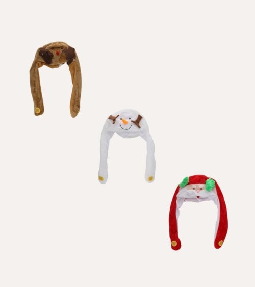 Gorro Navideño con Movimiento de Poliester