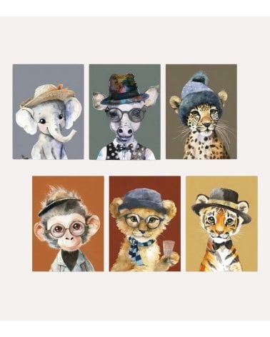Cuadro Lienzo Infantil de Animal Bebé