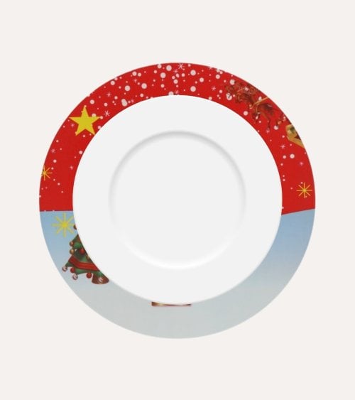 Bajo Plato de Soldadito Navideño de Plástico