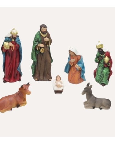 Set de 9 Figuras para Belén Navideño
