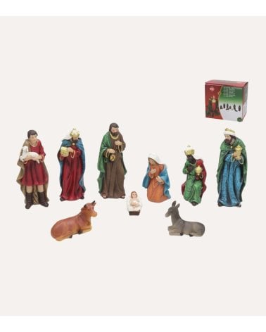 Set de 9 Figuras para Belén Navideño