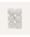 Set de 6 Bolas Decorativa Nieve para Árbol Navideño