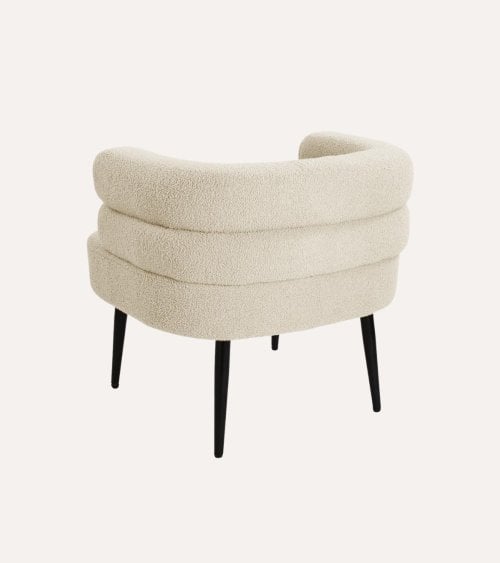 Sillón Nemi Borreguillo de Madera y Poliéster