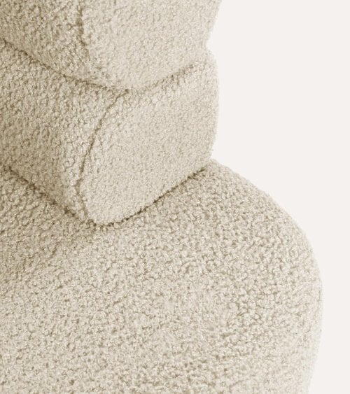 Sillón Nemi Borreguillo de Madera y Poliéster