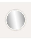 Espejo de Pared Circular con Bombillas LED de Metal