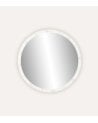 Espejo de Pared Circular con Bombillas LED de Metal