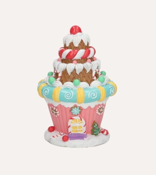 Casa Tarta de Helado Navideña de Poliresina