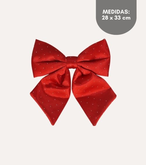 Lazo Agnes de Terciopelo para Decoración Navideña