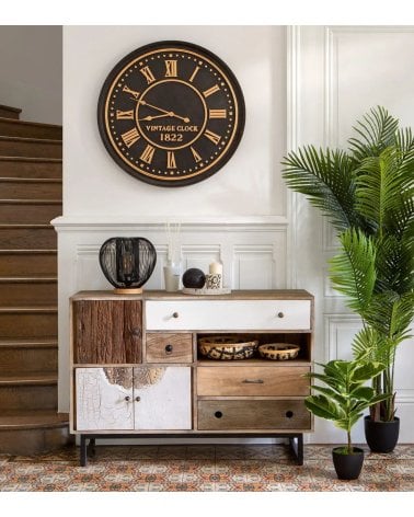 Aparador Koval con 3 Puertas y 4 Cajones de Madera