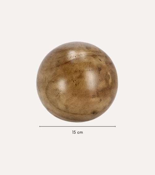 Bola Decorativa Lisa de Madera de Paulownia
