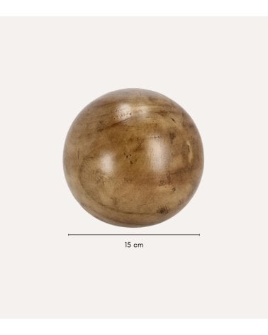 Bola Decorativa Lisa de Madera de Paulownia