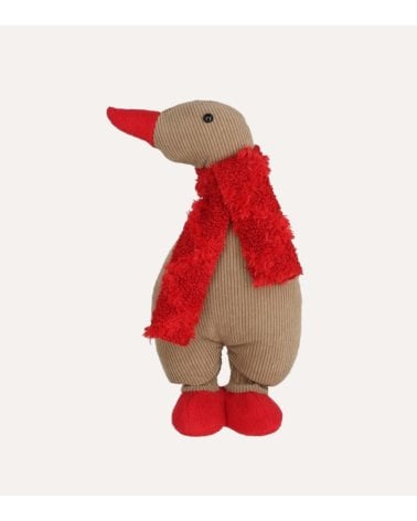 Tope de Puerta Pato con Bufanda Navideña