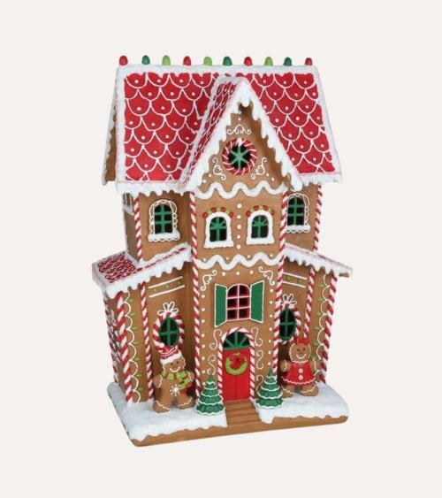 Mansión de Jengibre para Decoración Navideña