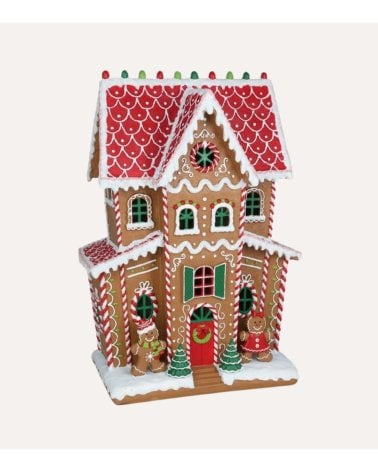 Mansión de Jengibre para Decoración Navideña