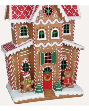 Mansión de Jengibre para Decoración Navideña