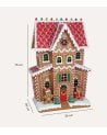 Mansión de Jengibre para Decoración Navideña