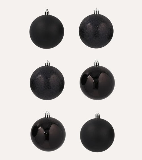 Set de 6 Bolas Orion Brillante, Mate y Rugoso